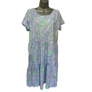 NWOT Lilly Pulitzer Geanna Dress size XL 100% cotton